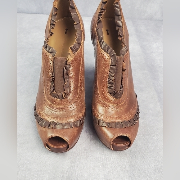 Anthropologie‎ Schuler & Sons Dark Academia Platform Heeled Oxfords Sz 39EU/7 US - Picture 3 of 13